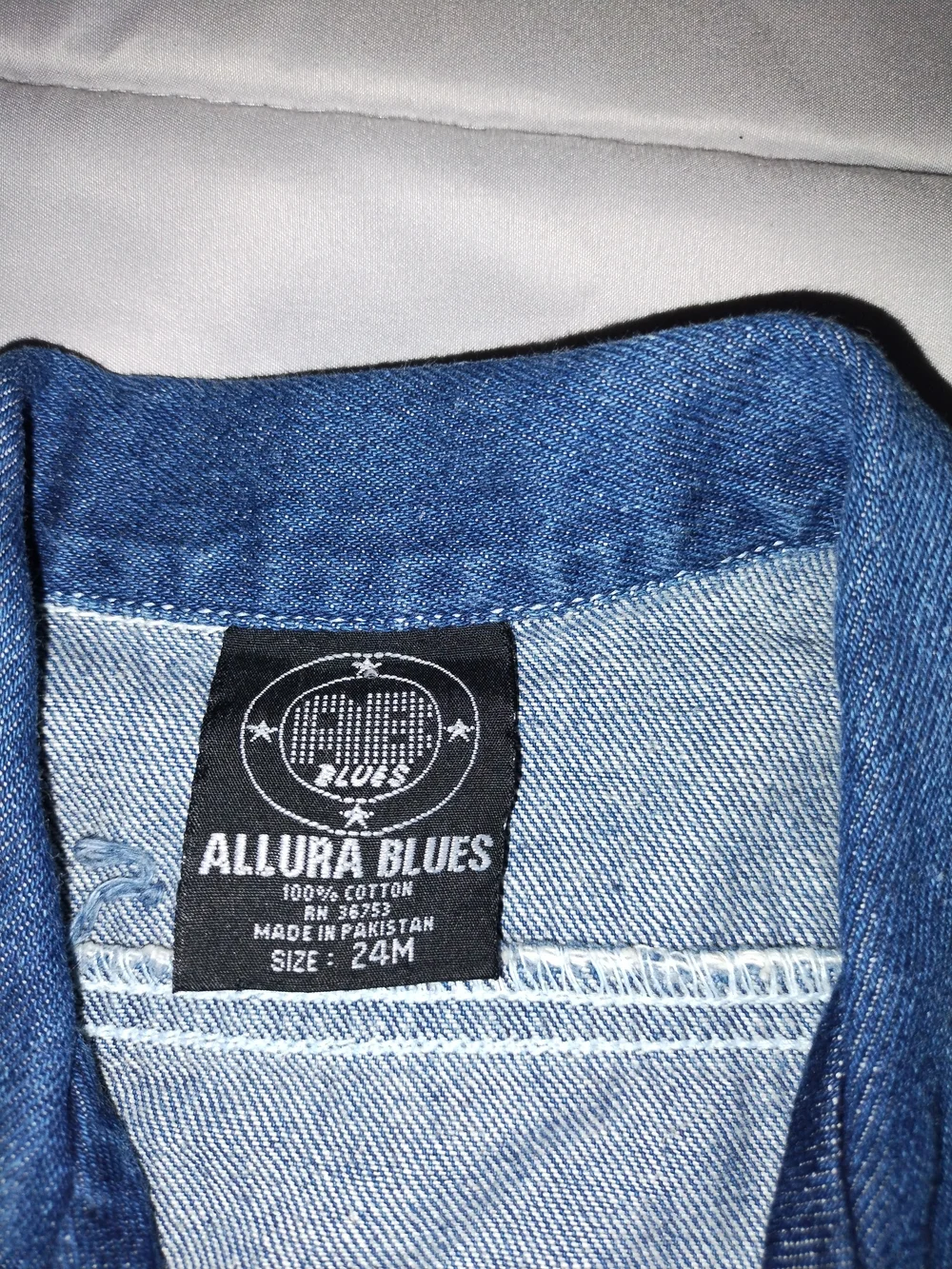 Kids Blue Denim Jacket with Game Zone & 55 Patch